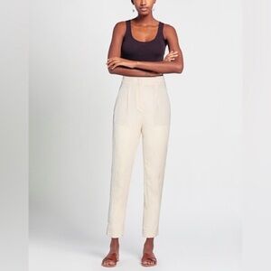 INCOTEX Crepe Trouser Ivory
